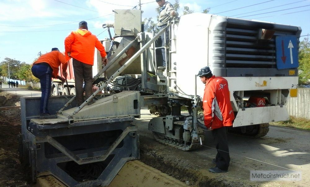 reconditionare utilaj profilare rigole sant